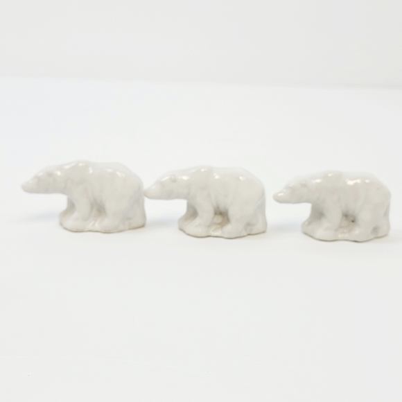 Vintage Wade England Red Rose Tea Polar Bear Figures - Picture 5 of 7
